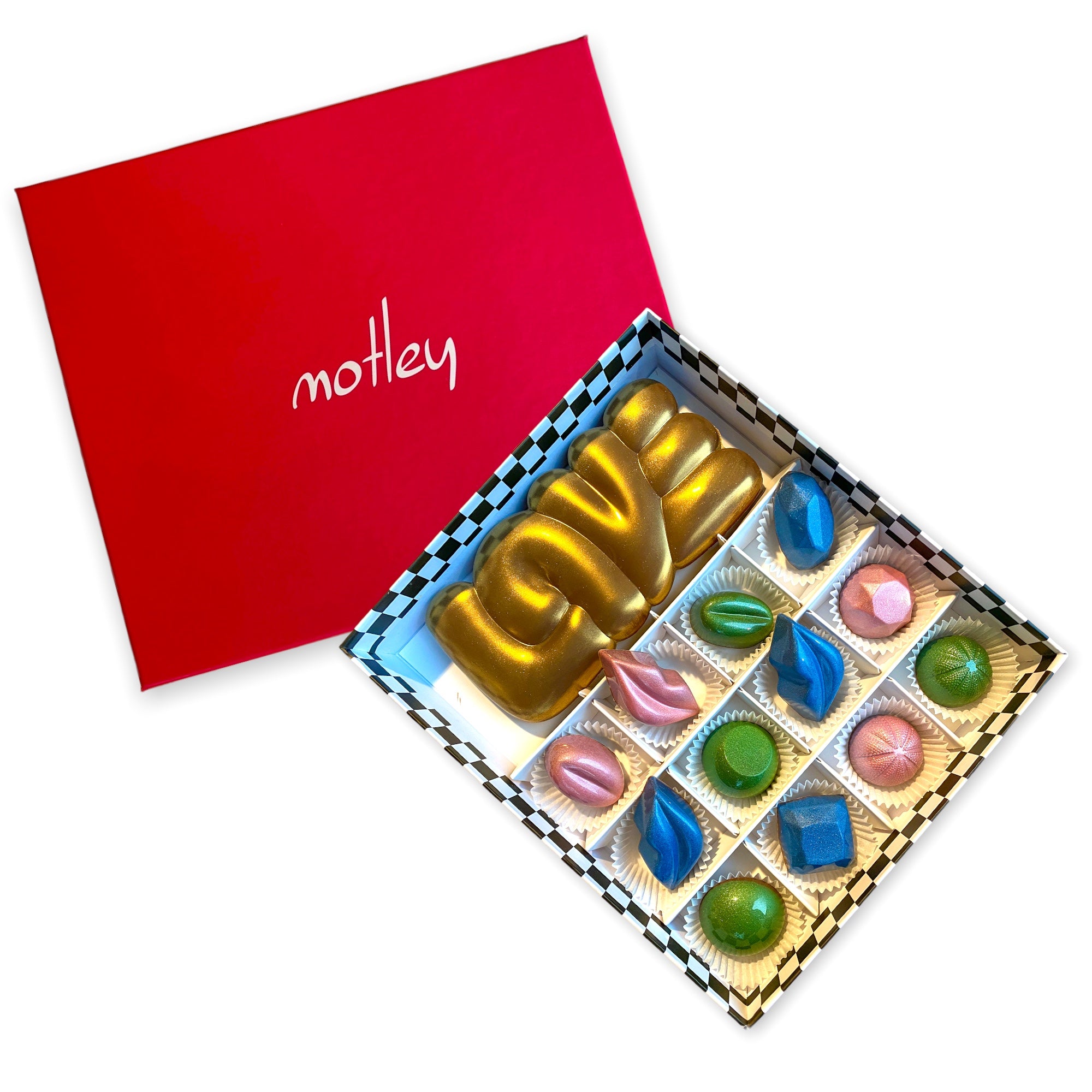 Σοκολατάκια & Love Μπαρα σοκολατας concept Motley box