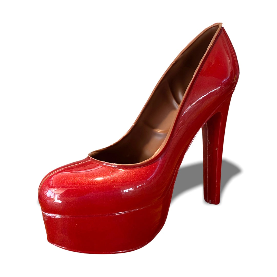 Γοβα σοκολατας γαλακτος κοκκινη 350γρ