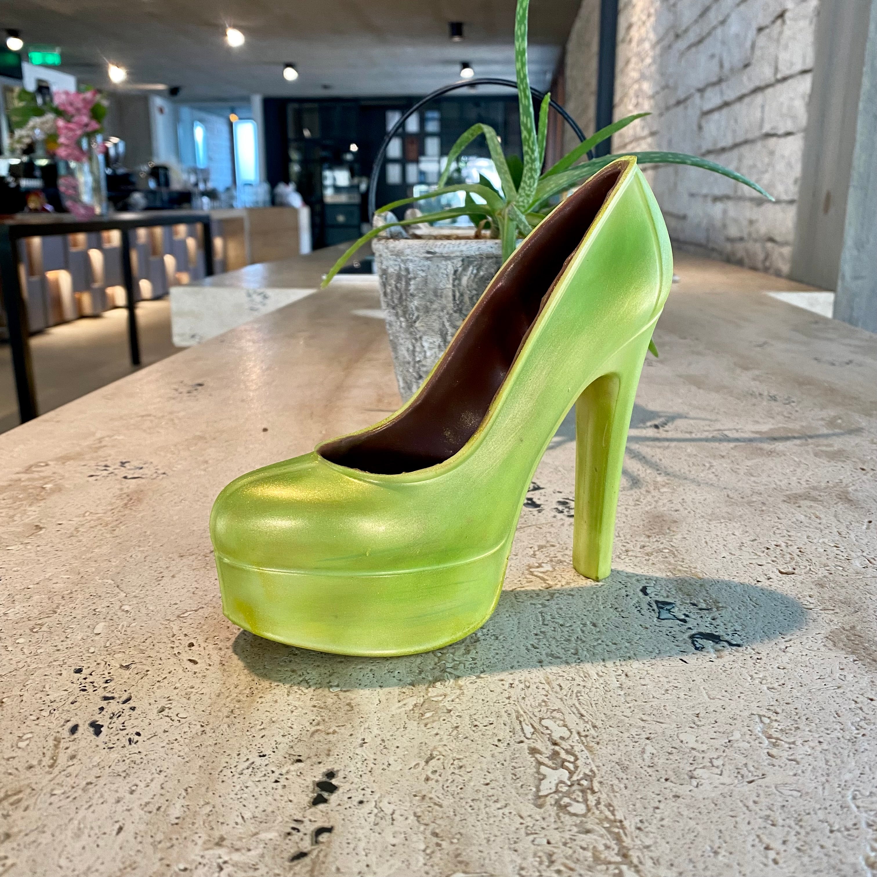 Γοβα σοκολατας λευκης και γαλακτος  σμαραγδί 350γρ